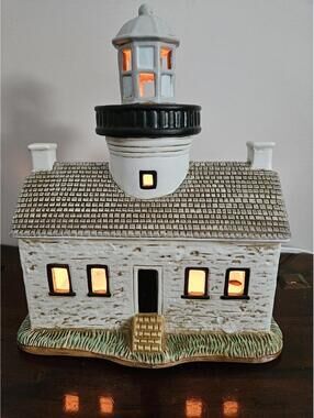Vintage 1998 Lefton Lighthouse Lamp | Old Point Loma | Nautical Coastal Decor